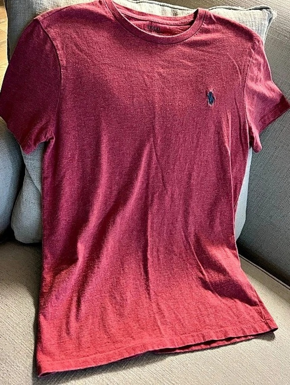 Polo Ralph Lauren Custom Slim Fit T-Shirt Short Sleeve Cotton Tee in Pink Small